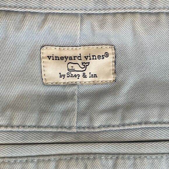 Vineyard Vines Club Short Light Blue Chino Knit Golf Flat Front Preppy 32 - Picture 5 of 8